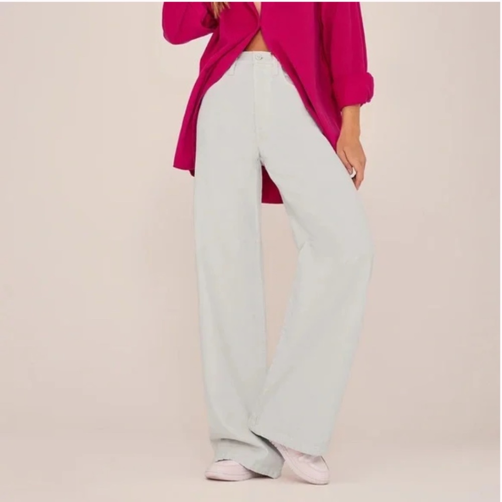 NWT Favorite Daughter | Stone The Masha High Rise Wide Leg Boho Y2K Jeans, 34